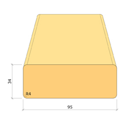BYGGREGEL G4-2 GRAN 34X95 LPM