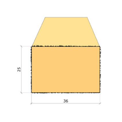 25X36 LÄKT GRAN G4-2 LPM