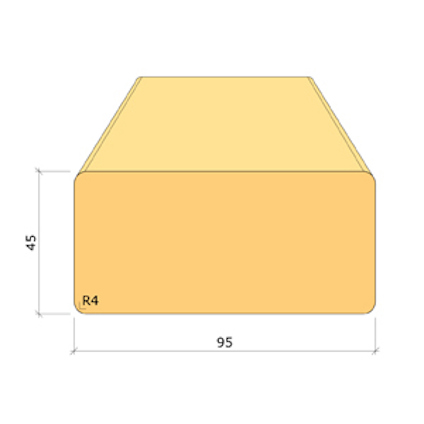45X95 K-VIRKE C24 GRAN 3,6M