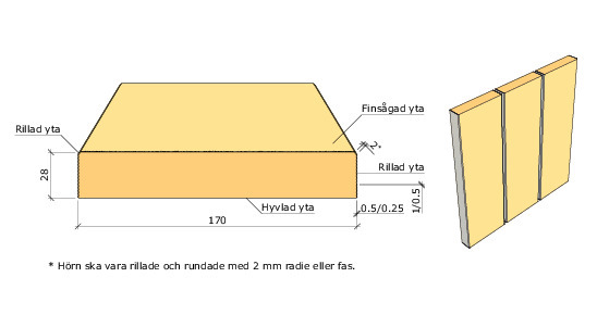 28X170 YTTERPANELBRÄDA GRAN G4-2 - 