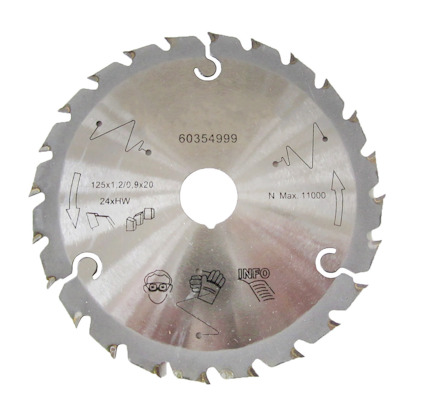 SÅGKLINGA 125X1,2 24T 20MM HÅL HIKOKI 20MM HÅL, 1,2MM C18DBL