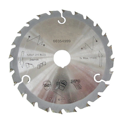 SÅGKLINGA 125X1,2 24T 20MM HÅL HIKOKI 20MM HÅL, 1,2MM C18DBL