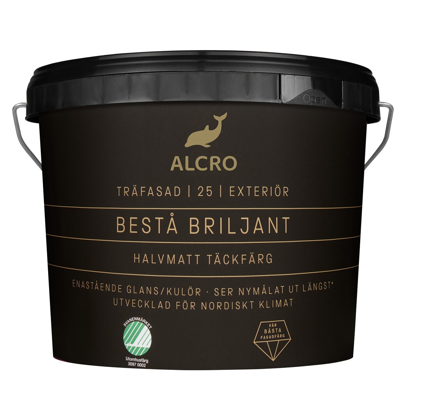 FASADFÄRG BESTÅ BRILJANT 314 TON VIT 10L - Alcro