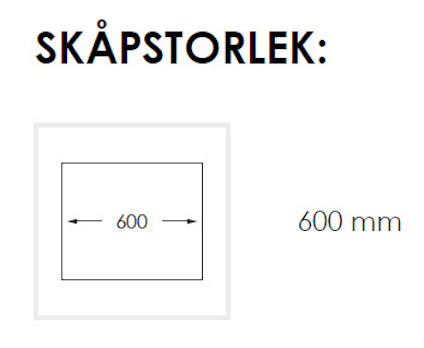 ROSTFRI INBYGGNADSVASK BLANDARHÅL 520