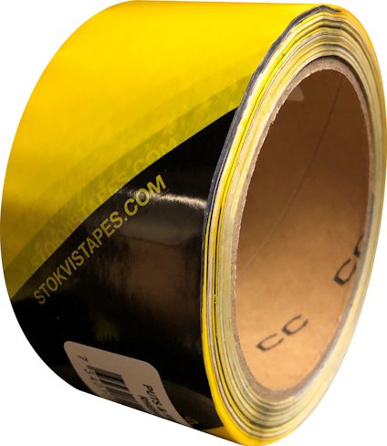 FASADSSKYDDTEJP, GUL/SVART 50 MM X 33 M