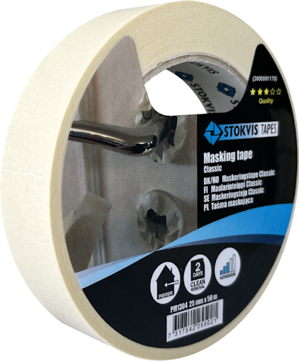 MASKERINGSTEJP CLASSIC, 60 GR 25 MM X 50 M