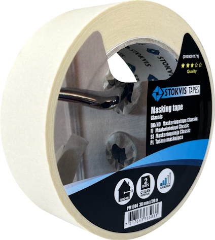 MASKERINGSTEJP CLASSIC, 60 GR 38 MM X 50 M