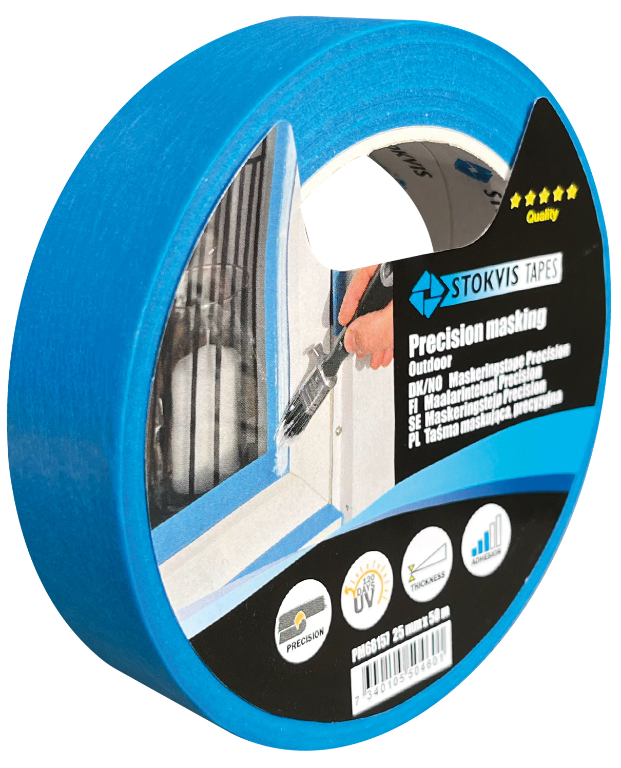 MASKERINGSTEJP PRECISION BLÅ STOKVIS TAPES - Stokvis Tapes