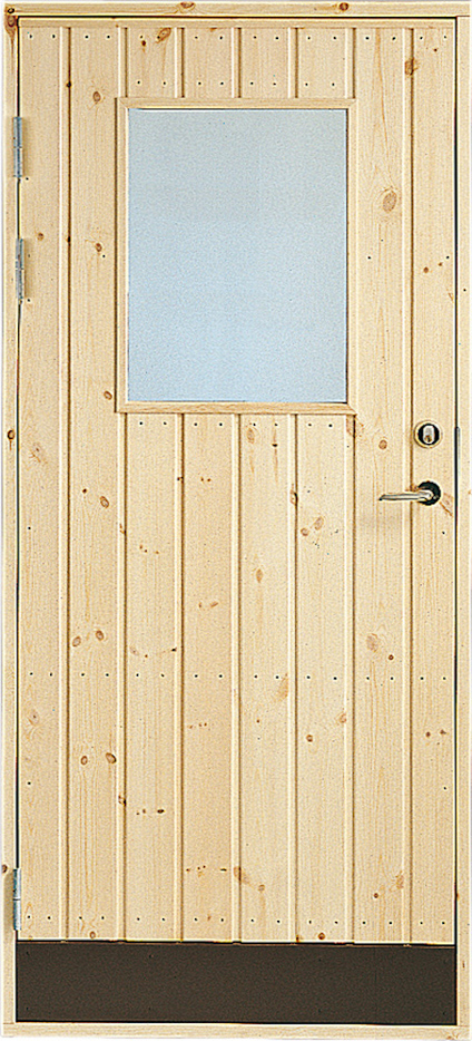 DÖRR 18° RAK PANEL GLAS VÄNSTER 9X20 2 GL. FÖNST. 42X5