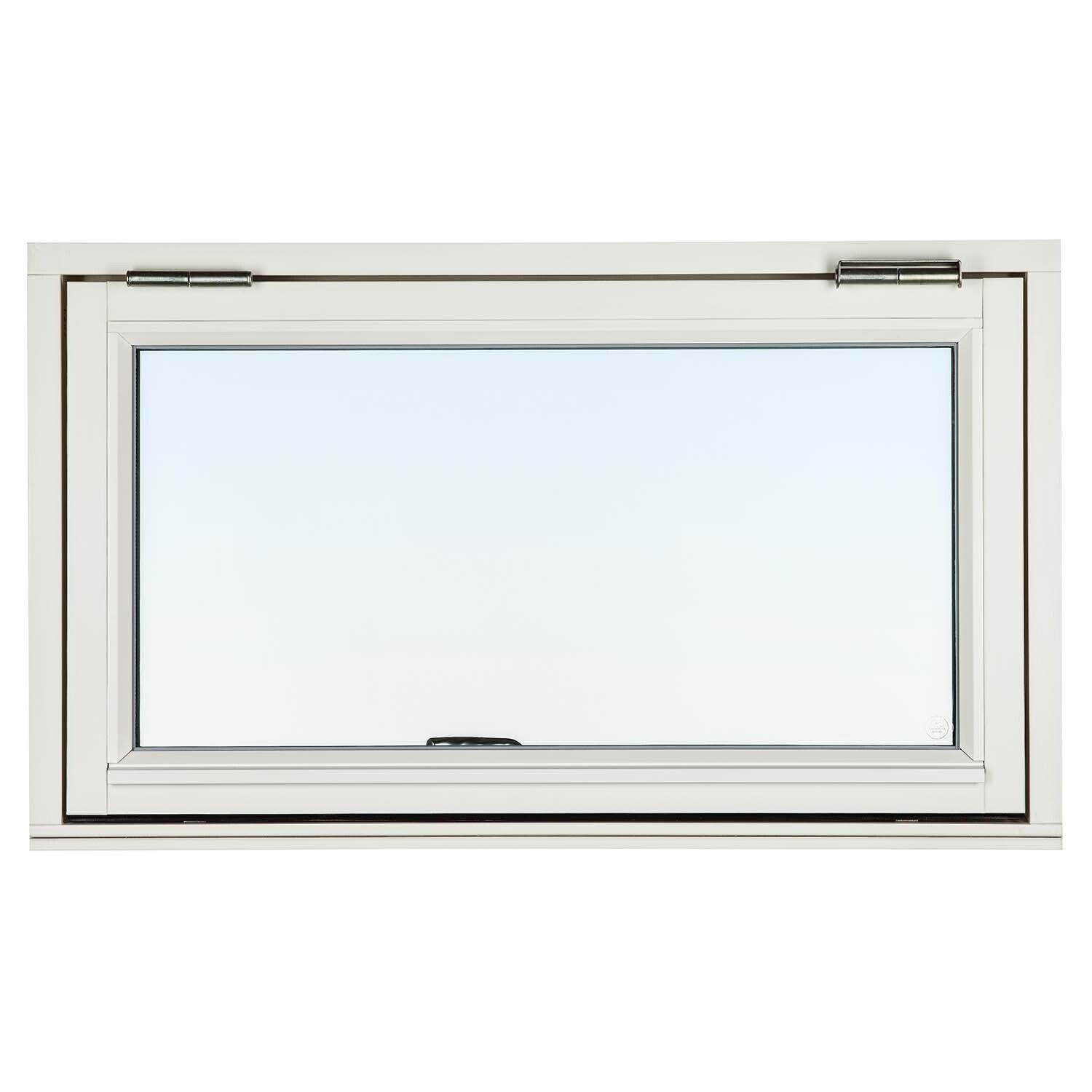 FÖNSTER ÖVERHÄNGT SP TRÄ 3-GLAS HÄRDGLAS UTÅTGÅENDE VIT - Svenska Fönster