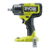 Grön och svart batteridriven mutterdragare med texten "RYOBI ONE+ HP" på sidan.