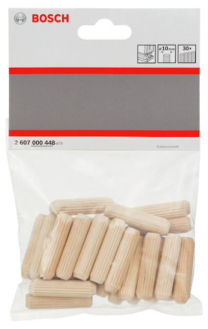Förpackning med trädobbar från Bosch, artikelnummer 2 607 000 448, visas mot en vit bakgrund.
