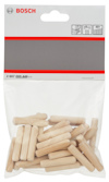 Förpackning med träplugg från Bosch, 8x40 mm, 50 stycken.