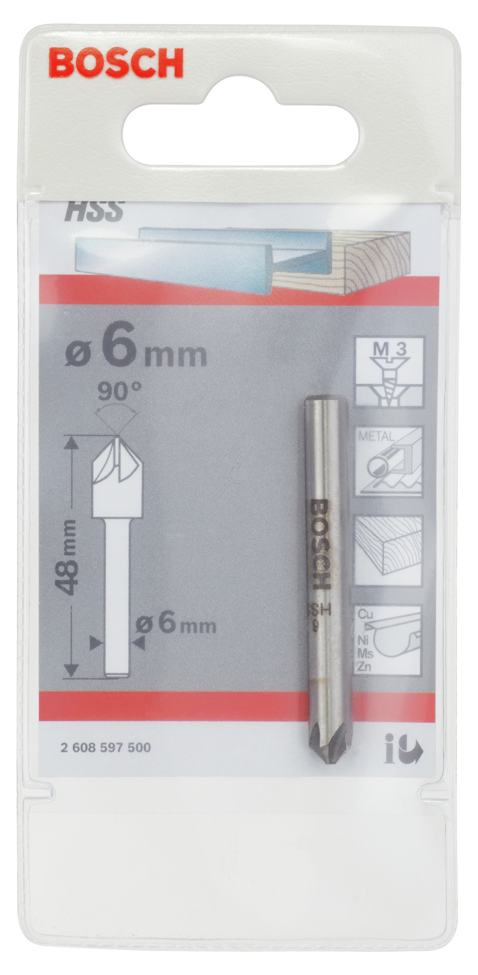 FÖRSÄNKARE M 3 5SKJ HSS 6X48MM - Bosch