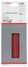 Förpackning med Bosch slipark, 93x230 mm, grovlek 120, för trä och färg.