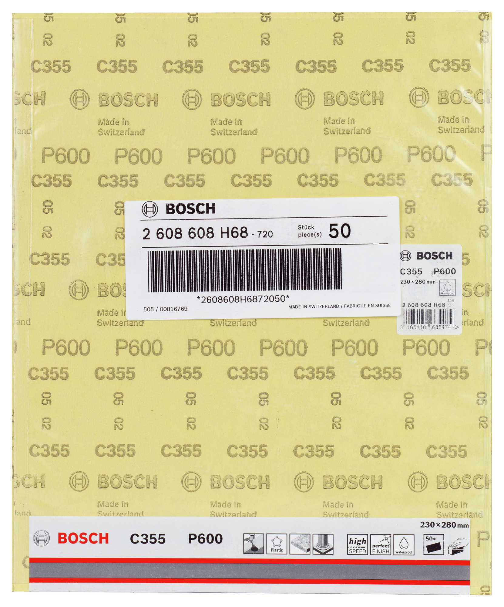 SLIPPAPPER BOSCH C355 BEST FOR COATINGS AND COMPOSITES - Bosch