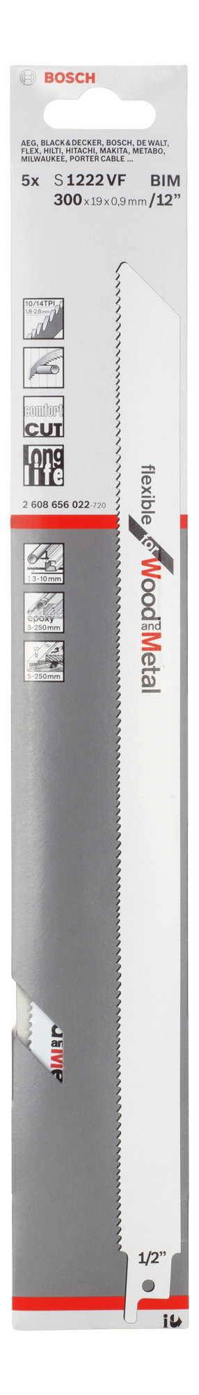 TIGERSÅGBLAD S 1222 VF 5ST  - Bosch