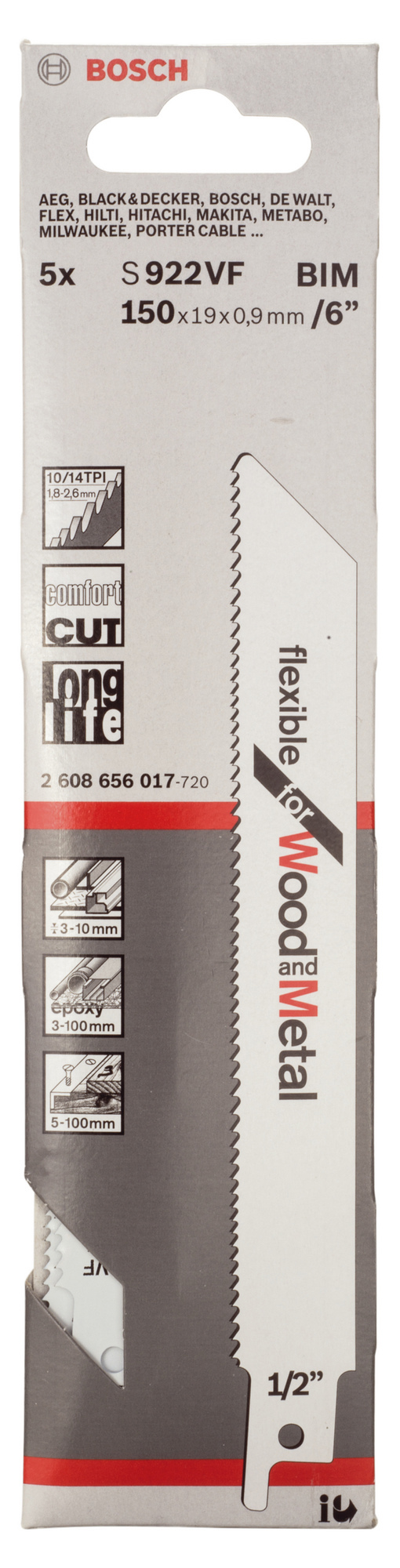 TIGERSÅGBLAD S 922 VF 5ST  - Bosch