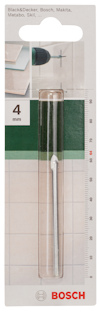 Förpackning med borrspets från Bosch, märkning "4 mm", passar Black&Decker, Bosch, Makita, Metabo, Skil.