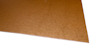 En rektangulär, brun boardpanel sett i vinkel mot en vit bakgrund.