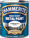 Färgbehållare för Hammarite metallfärg i nyansen "Hammered White", med texten "8 Year Protection".