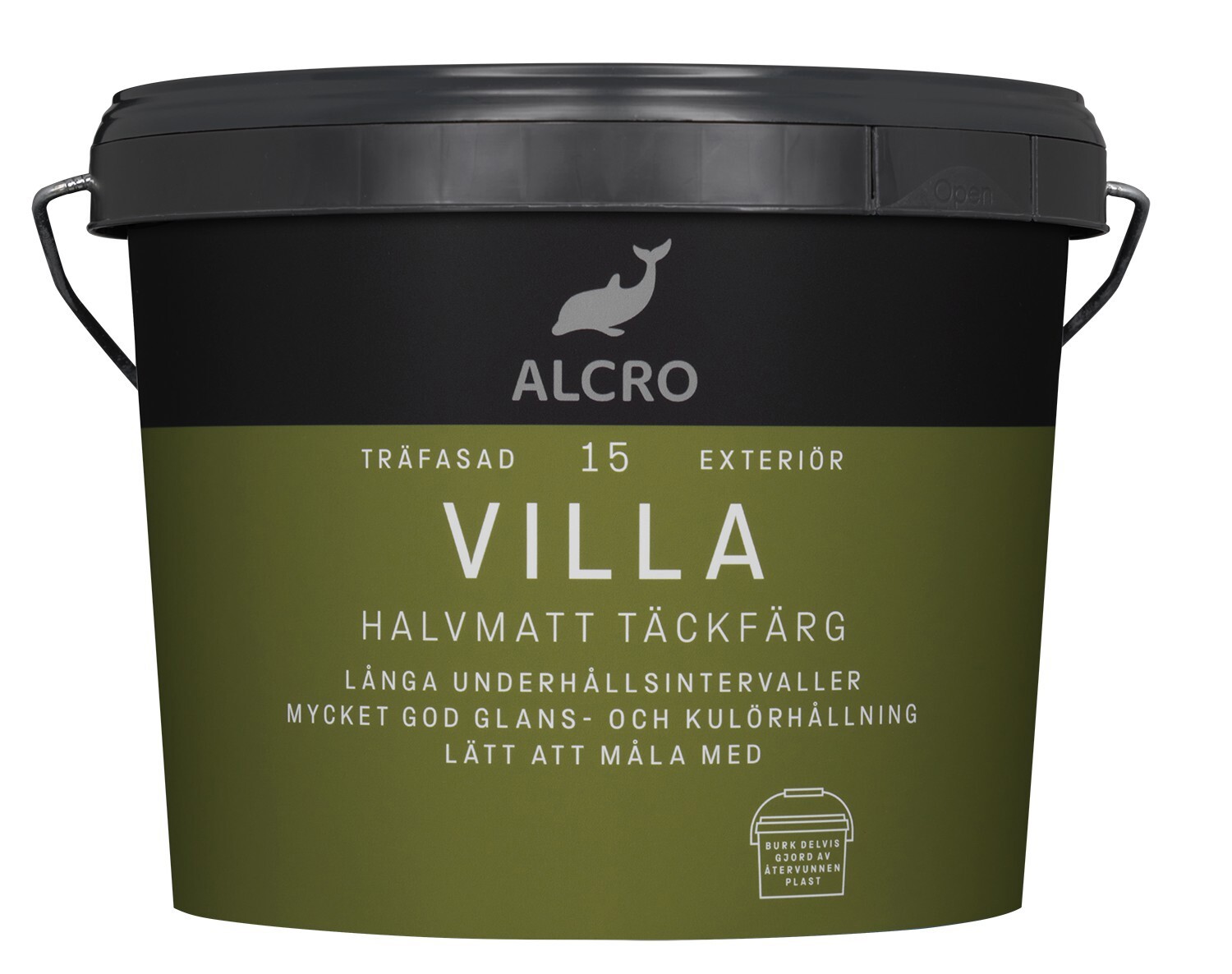 FASADFÄRG ALCRO VILLA VIT/BAS A 9L - Alcro