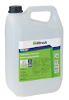 Plastdunk med etikettext "WD207" och "Trälim Ute" i grönt och lila, innehållsvolym 5 liter.