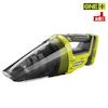 Handdammsugare i grönt och svart med märke Ryobi, del av ett 18V One+ system.