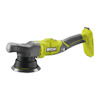 Grön och svart polermaskin med greppvänligt handtag och rund polerplatta, märkt med texten "RYOBI".