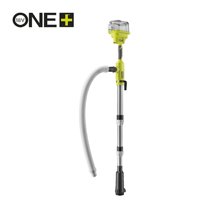 FATPUMP RY18STPA-0 med slang, handtag, och märket LOGETO One+ 18V.