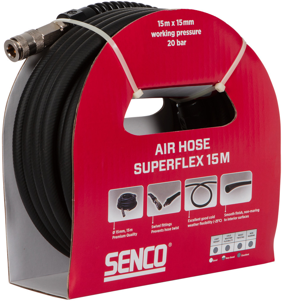 SLANGSATS PVC SENCO SUPER FLEX DM. 10X15MM, 15 METER - 
