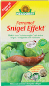 Förpackning av Neudorff Ferramol Snigel Effekt med bild av en snigel och text om produkten på framsidan.