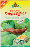 Förpackning av Neudorff Ferramol Snigel Effekt med bild på snigel och text om produktanvändning.