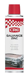 Sprayburk med röd kork och etikett med texten "CRC Galvanice Zinc Anti-Corrosion".