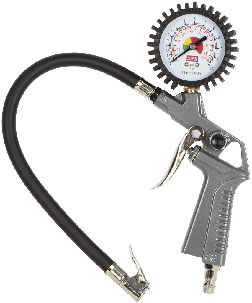 DÄCKSPÅFYLLARE SENCO 1/4" MED MANOMETER 0-12 BAR - 