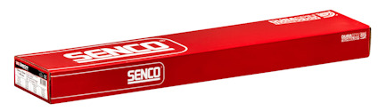Röd förpackning med texten "SENCO" och innehållsinformation på sidan.