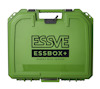 Grön plastväska med handtag och märket "ESSVE ESSBOX+ essbox plus system" tryckt på framsidan.