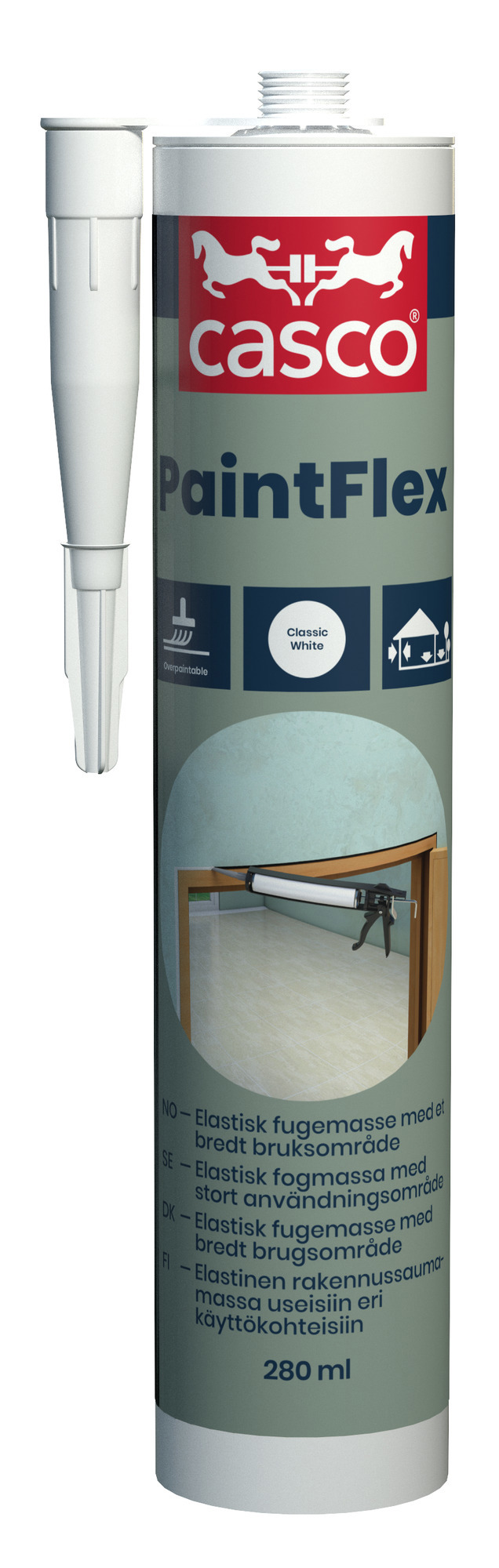 FOGMASSA CASCO PAINTFLEX VIT 280 ML - Casco