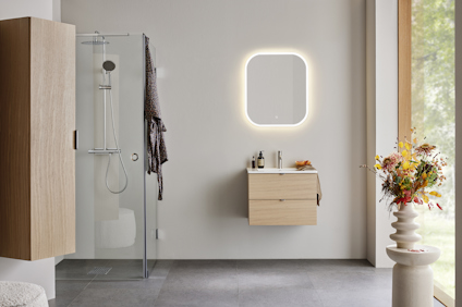 TVÄTTSTÄLLSSKÅP GO 2 LÅDOR LJUS EK 600