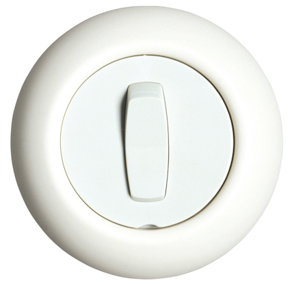 STRÖMBRYTARE TRAPP 1 POL INF RENOVA VIT BLISTER