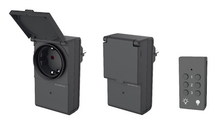 FJÄRRSTRÖMBRYTAR SET IP44 1ST SÄND 2ST MOTT ON/OFF