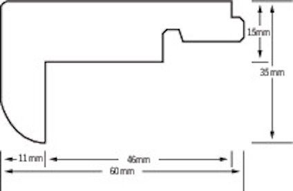 KÄHRS MASSIV TRAPPNOS EK 60X35X1830 CHARCOAL