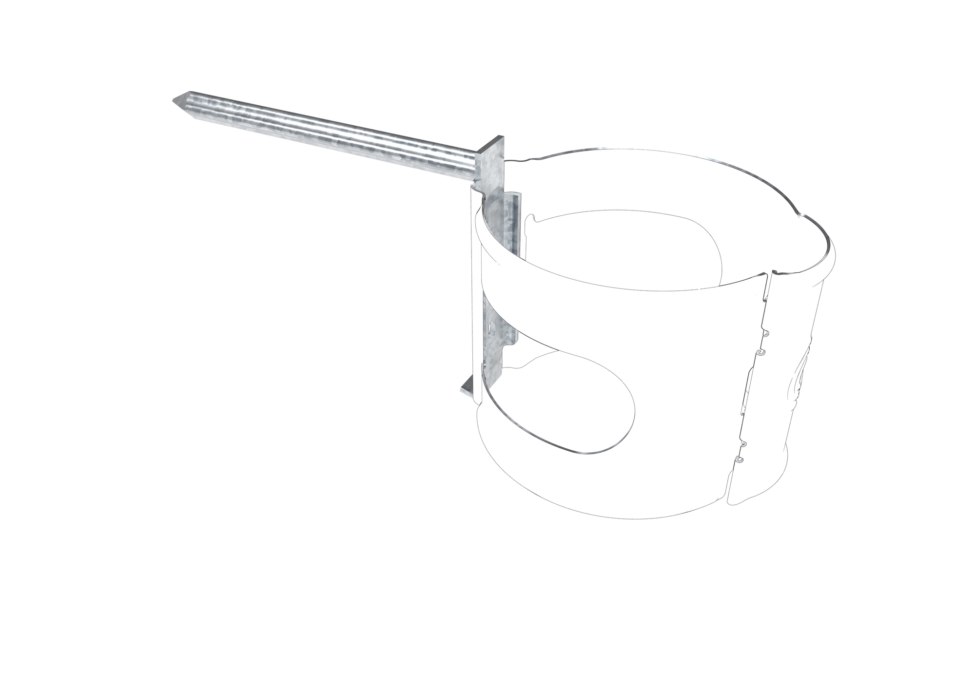 RÖRSVEPSSTIFT SST FÖR STENVÄGGGALVAD - Lindab