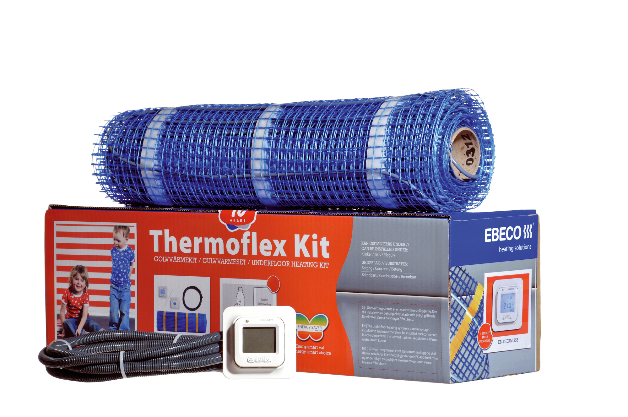 GOLVVÄRME, EBECO THERMOFLEX KIT 200, KABELMATTA - Ebeco
