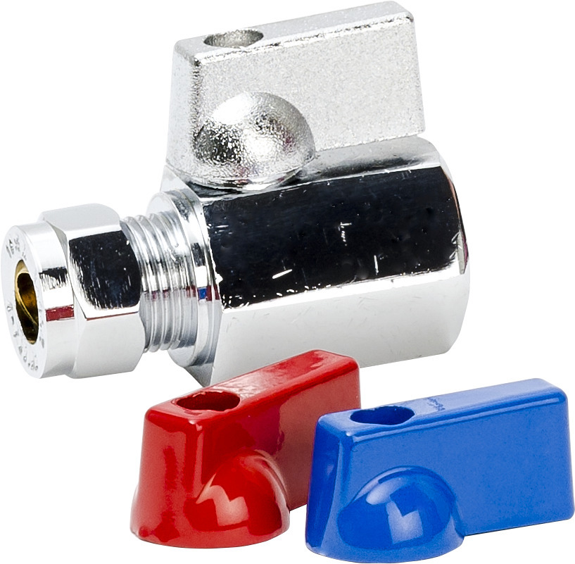 MINIKULVENTIL KLÄMRING-INVÄNDIG GÄNGA MED VRED - Gelia