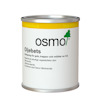 Plåtburk innehållande Osmo Oljebets med logotyp och text om produktens användningsområde för trä.