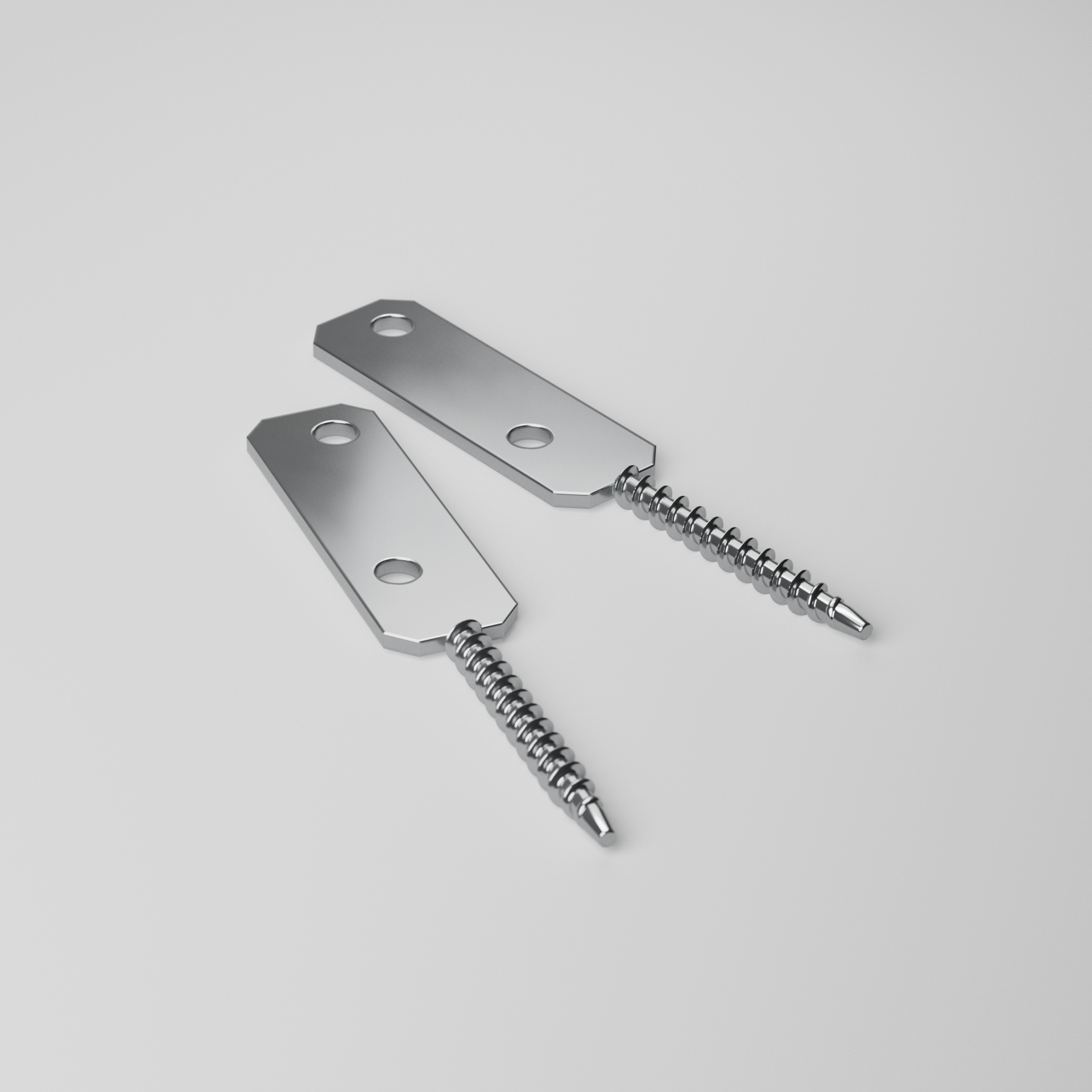 MONTERINGSBLECK ALUMINIUM 90X16X2, 1 PAR - 