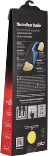 Förpackning med texten "Neutralizer insole" och produktinformation på engelska.