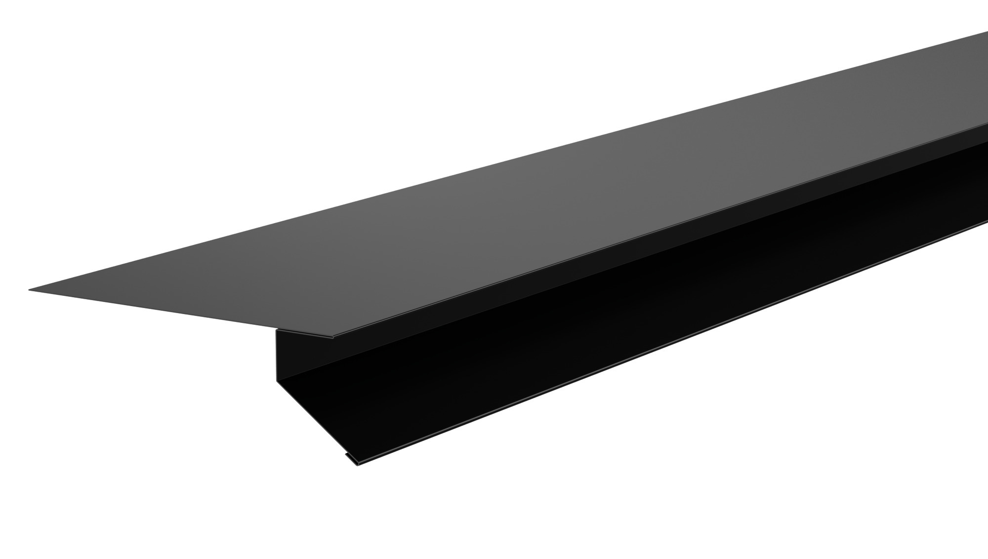 TAKFOTSBESLAG MOD/TREND 8-22° SVART 01 L:2000MM - Plannja