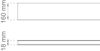 Rektangulärt linjediagram med måtten 160 mm x 18 mm markerade.